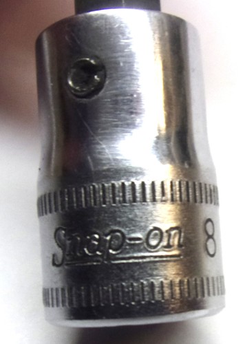Previously Owned SNAP ON 3/8" Drive 8mm Metric Triple Square Bit Socket FTSM8C - Picture 3 of 5