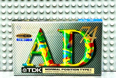 TDK  AD   74       VS. VII     TYPE I   BLANK CASSETTE TAPE (1)   (SEALED)