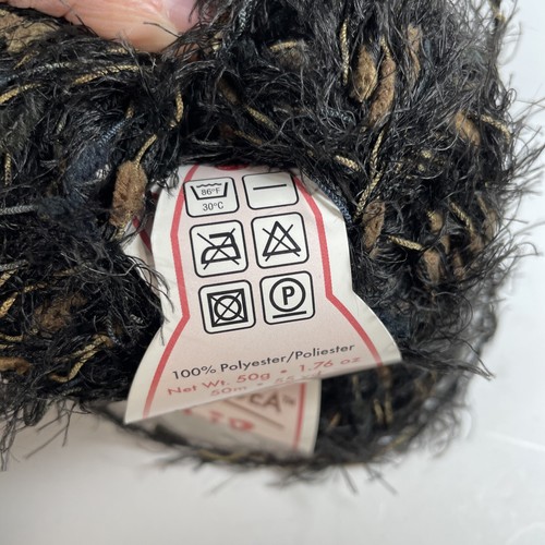 Moda Dea FLIP Eyelash Yarn Brownie #9364 Discontinued 2 Skeins - Picture 2 of 7