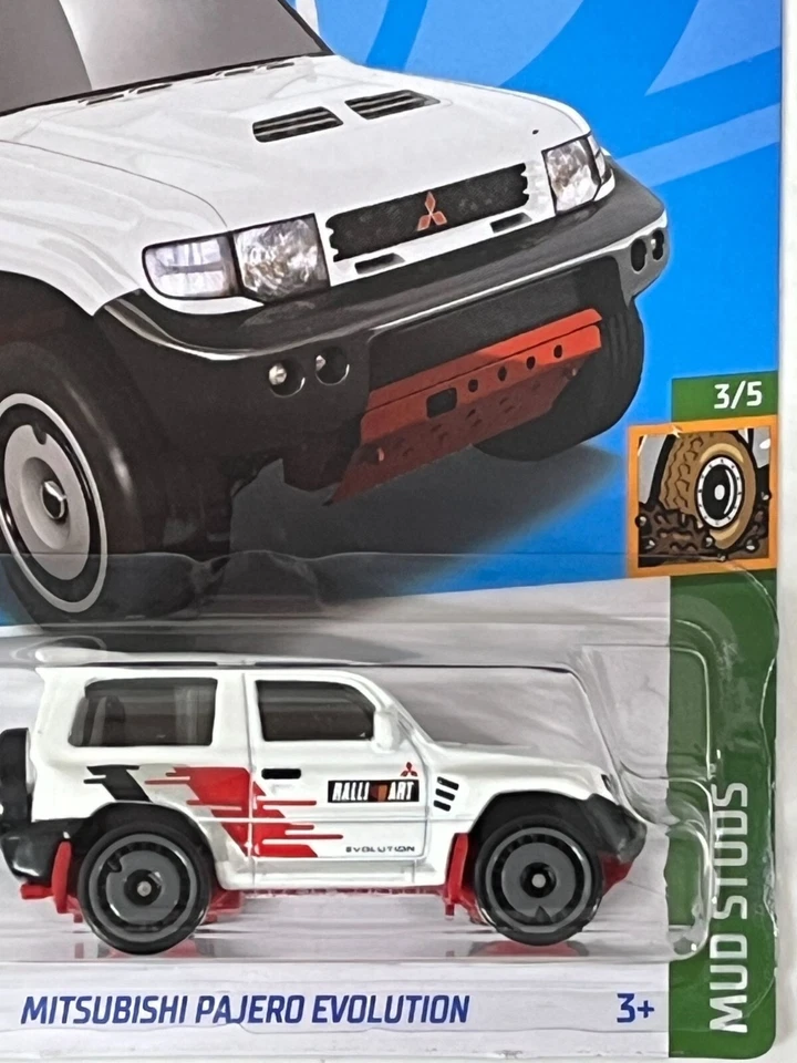 Hot Wheels Coche Mistutsubishi Pajero Evolution HW Tacos de barro Juguete Coches de carreras Camión Niños Foto 3 de 4