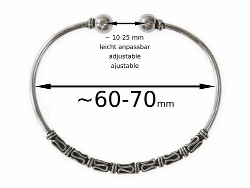 925 Silber Armreif Wikinger Armspange Herren Damen Kelten Silberschmuck Gothic - Bild 3 von 3