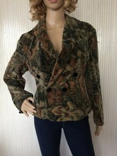 Giacca Vintage In Velluto T38/40 Cucita A Mano