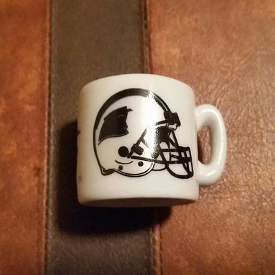 VINTAGE NFL MINIATURE MINI COFFEE CUP MUG - CAROLINA PANTHERS - 1 1/2 ...