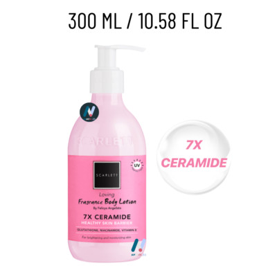 SCARLETT BODY LOTION Loving 7X Ceramide Brightening Nourish Skin Moisture 300 ML