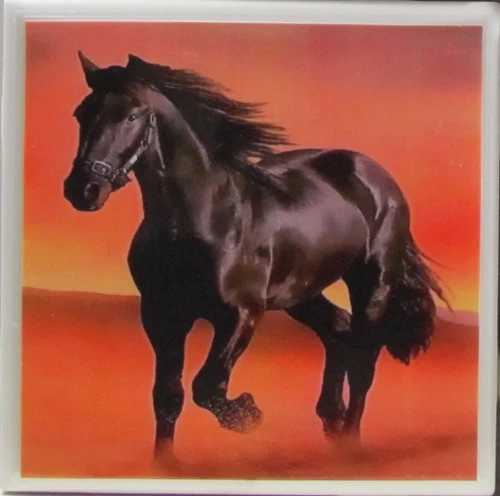 Set of 1 - Ceramic Tile Coaster - Horses (Buy 23Sets - Get 1 Set Free)  2 A