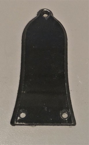 Guitar Truss Rod Cover, (Taller Bell), - Gloss Black Plastic, NEW, FREE POSTAGE - Picture 2 of 2