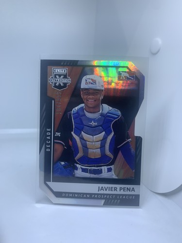 2021 Panini Elite Extra Edition Javier Pena /999 Decade Die Cut #196 DPL
