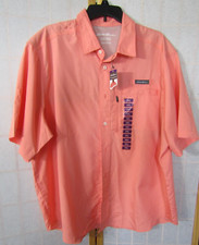 NWT Eddie Bauer Tech Woven UPF 40 Classic Fit Wicking Short Sleeve Shirt Men XXL