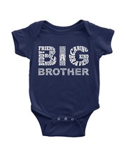 Big Brother Typography Infant Bodysuit Birthday Gift Idea