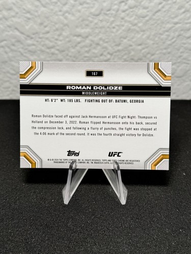Réfracteur à prisme base UFC chromé 2024 Topps 1 - 200 - COMPLÉTEZ VOTRE SET - PYC - Photo 205/237