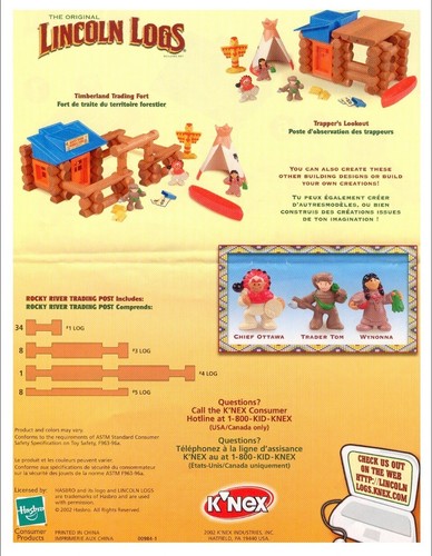 Original Lincoln Logs Rocky River Trading Post near complete see description - Picture 9 of 9