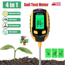 4in1 LCD Digital PH Soil Tester Plant Lawn Wa...