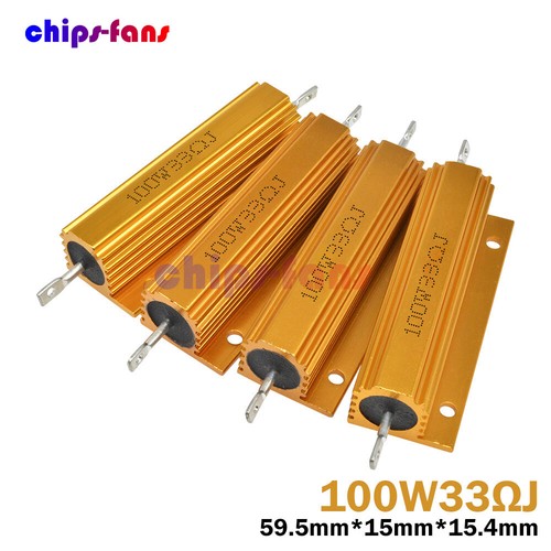 Custodia alloggiata in alluminio con guscio 50 W/100 W 0,1-1000 Ω Ohm Watt resistenza a filo - Foto 45 di 51
