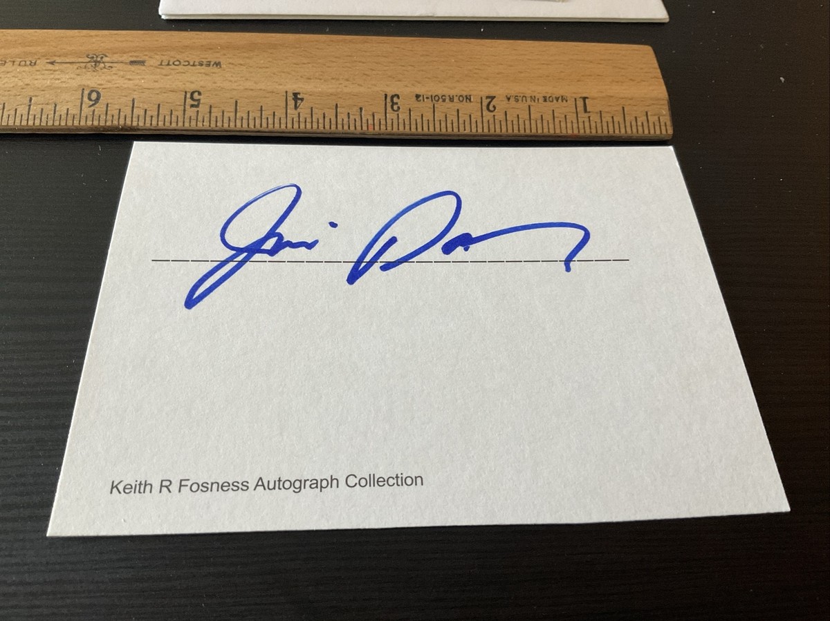 Jim Dorsey signed autograph card Baseball Player Debut 1980 | eBay