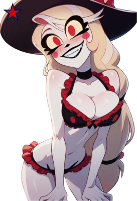 Charlie Morningstar Hazbin Hotel Waifu Weatherproof Anime Sticker 6'' Car Decal