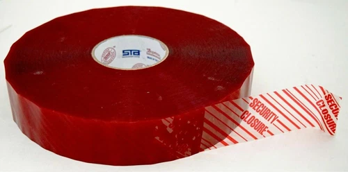 NEW BIG Roll Tamper Evident SECURITY CLOSURE Carton Sealing Tape 2" x 1000 yards