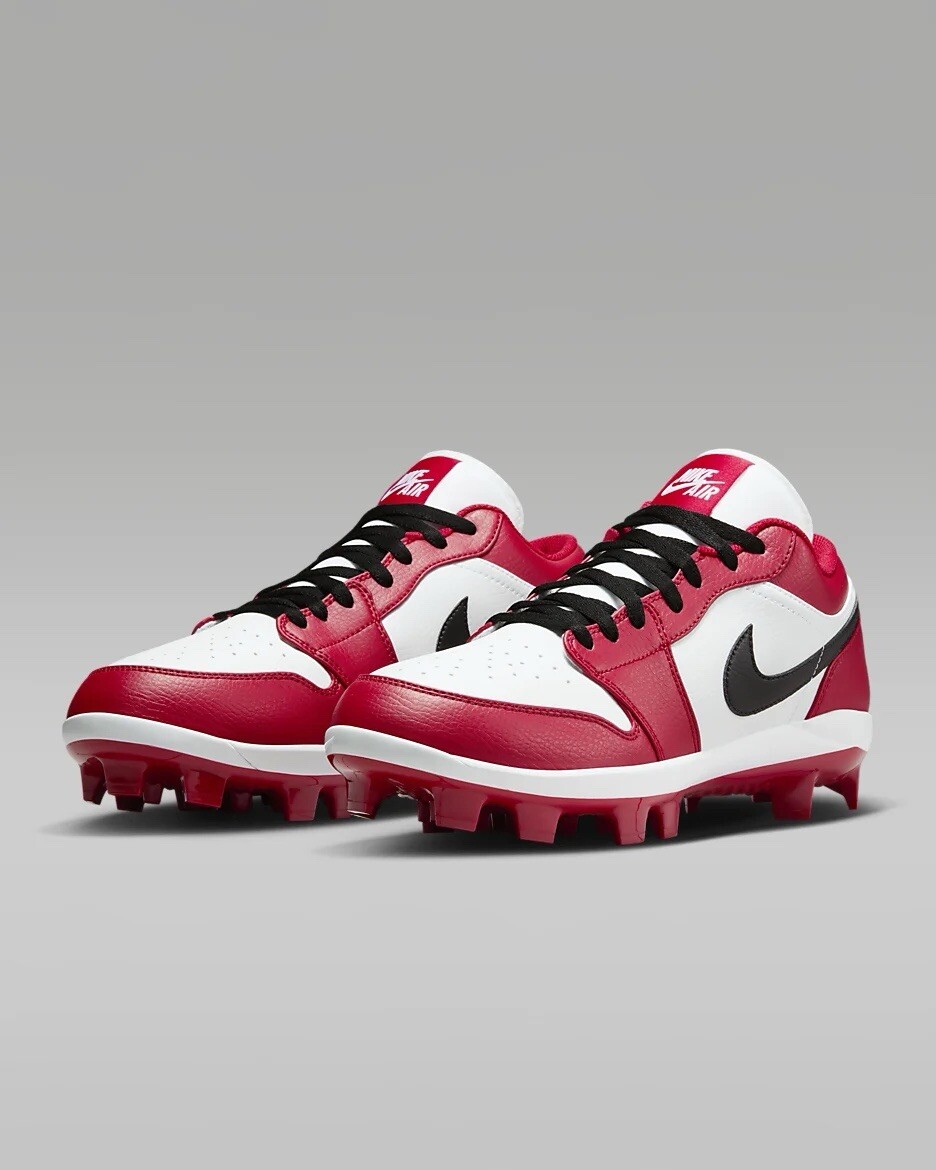 Mens Air Jordan 1 Retro MCS Low Chicago Gym Red White Black