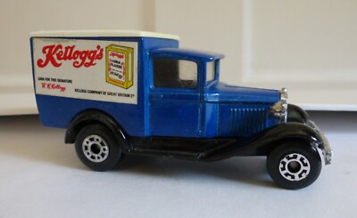Vintage Matchbox Superfast Model A Ford 1979 Kellogg's Cornflakes Delivery Van
