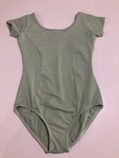 Mirella Leotard Princess Seams Cap Sleeves Light Green Ballet Dance Lined