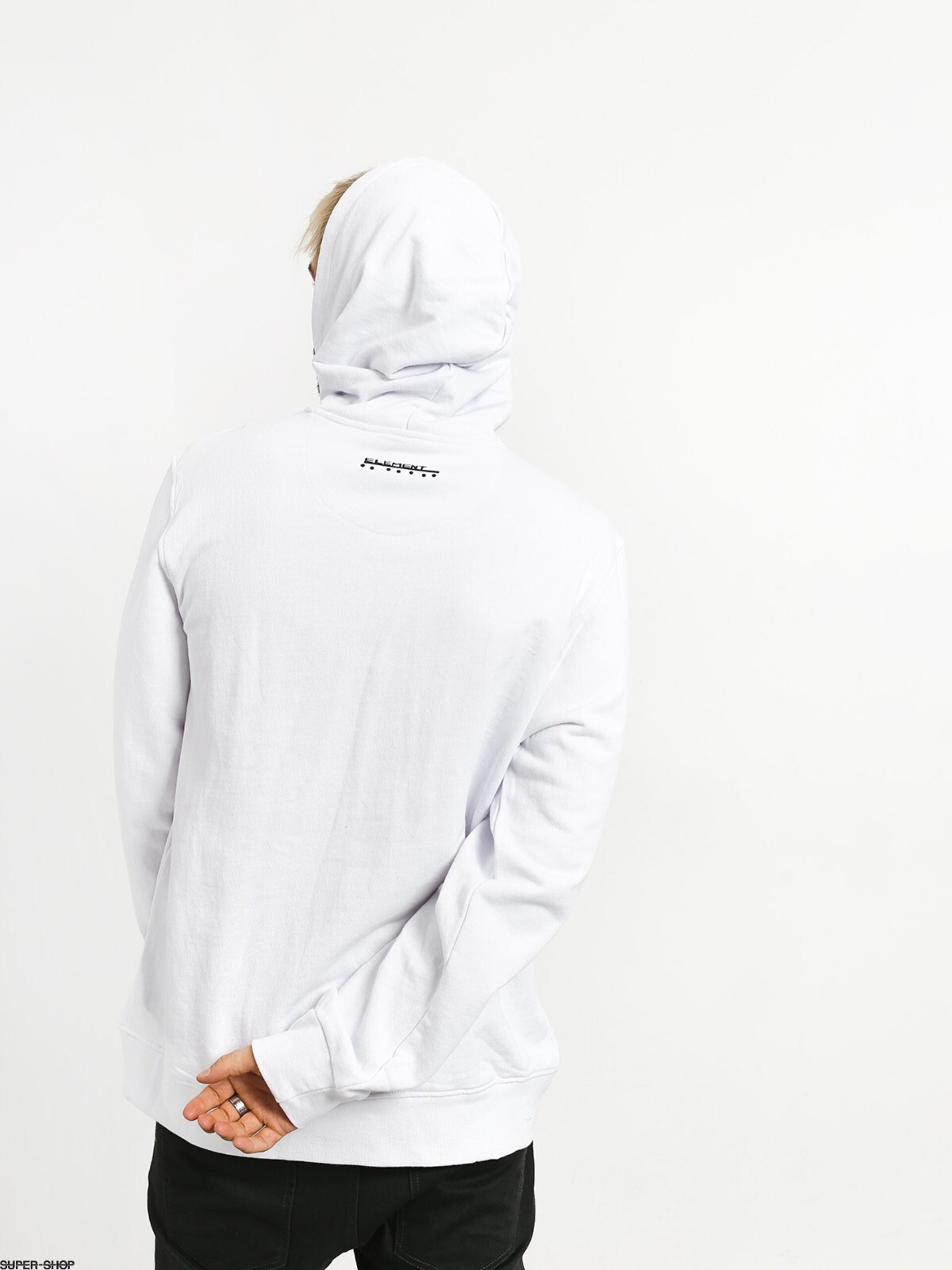 ELEMENT HOODIE SWEATSHIRT JAAKKO CAT WHITE MENS SIZE XS **RRP £55.00** BRAND NEW image 3