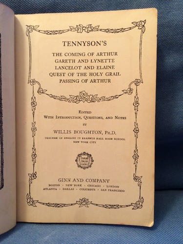 Vintage HC Tennyson's The Coming Of Arthur Gareth Lynette, Lancelot Elaine 1925 - Imagen 8 de 12