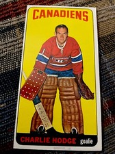 1964-65 TOPPS NHL HOCKEY CARD  CHARLIE HODGE EXMT GOALIE MONTREAL CANADIENS AHL