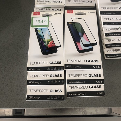 Lot Of 23 Misc NEW Tempered Glass For Cell Phones - Zdjęcie 5 z 5