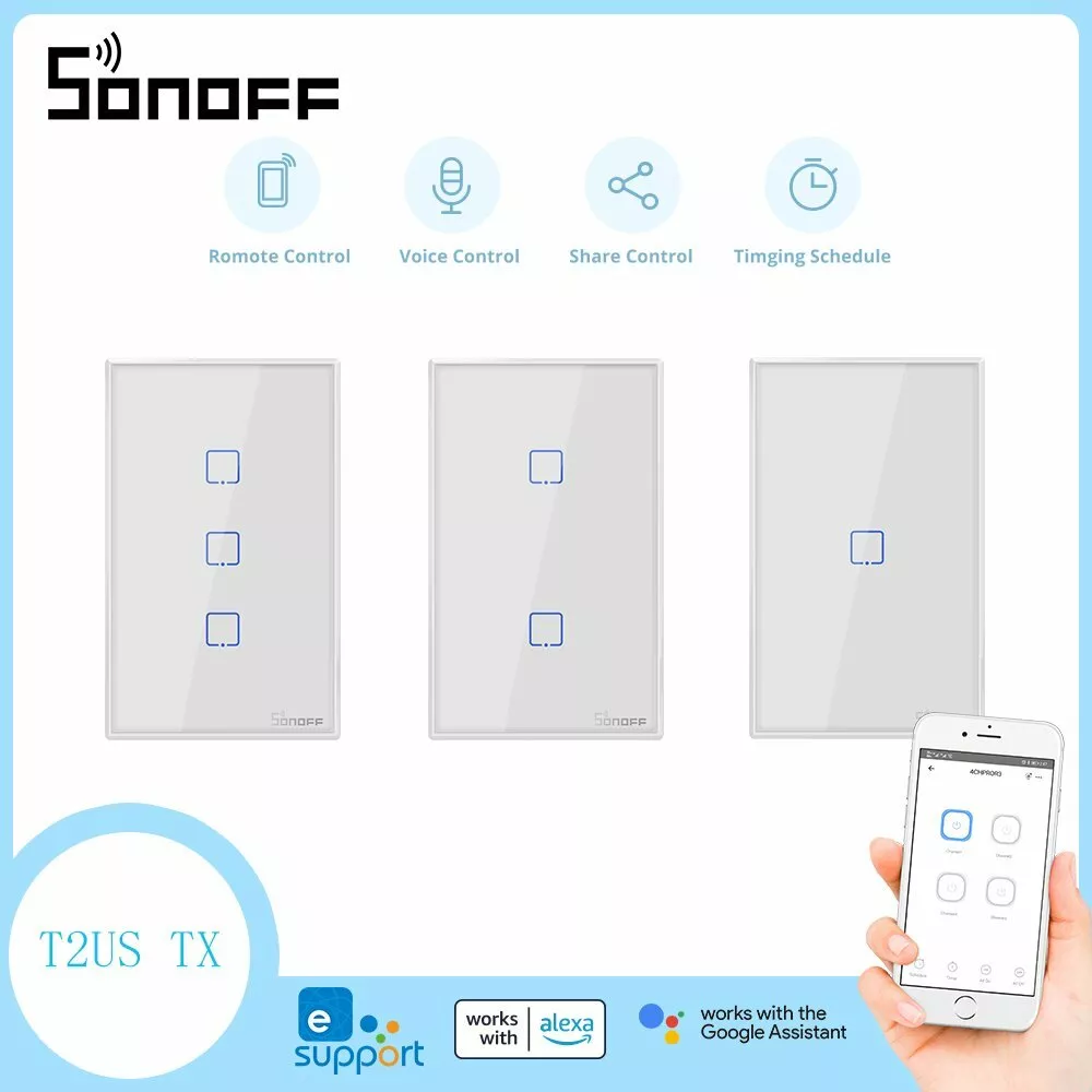Sonoff tx wifi sale smart wall switch