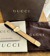 Authentic GG Gucci Patent leather phone / Key strap W Box Papers And Bag