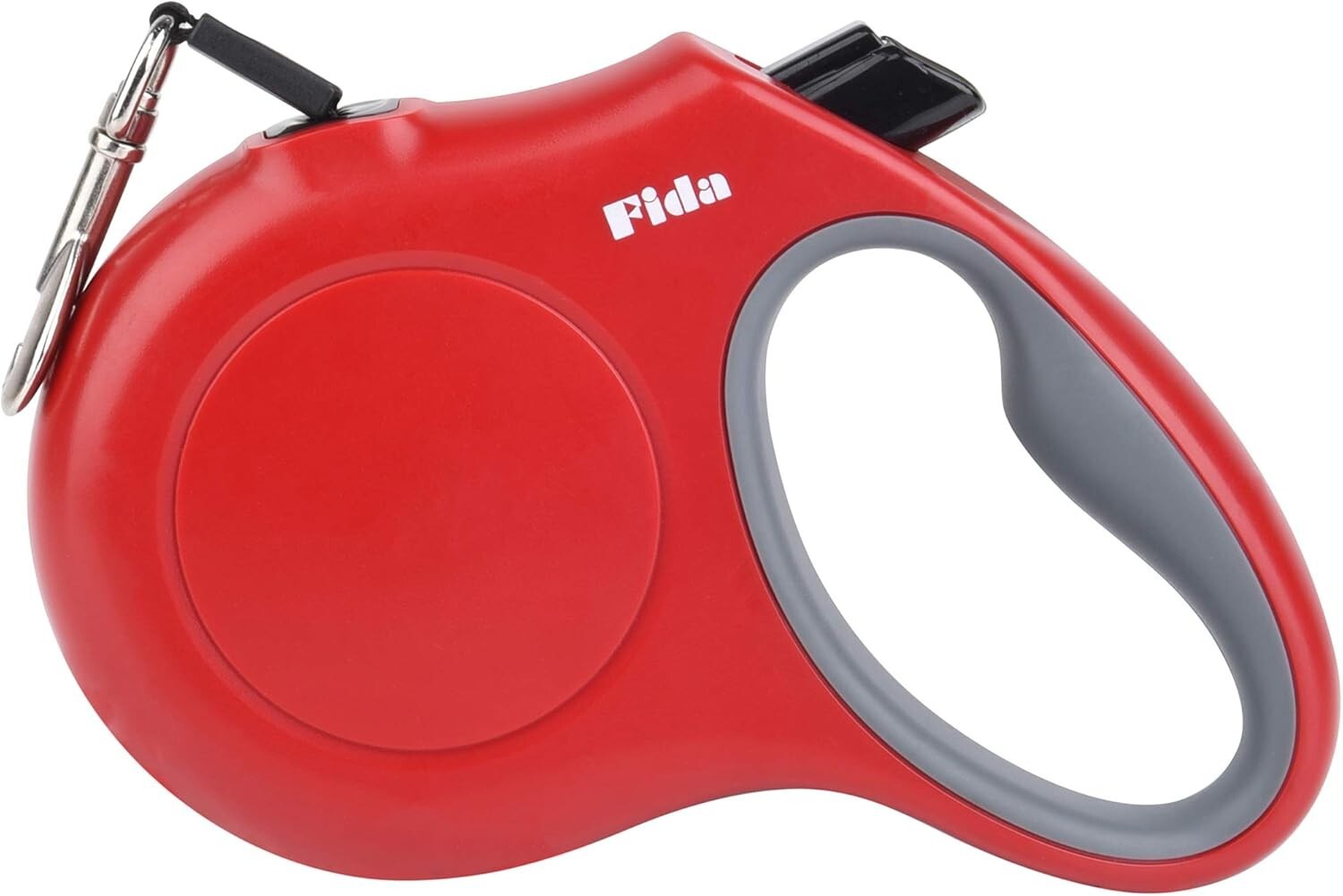 Fida Retractable Dog Lead 5m Heavy Duty Tangle Free Leash -Medium - red