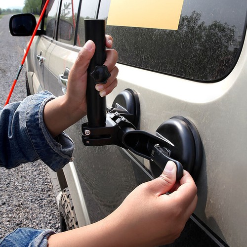 1Set Off-road ATV Sucker Mount Bracket Universal Flag Pole Holder w/Suction Cup - Picture 11 of 11