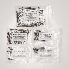 KTM 250 400 450 520 525 2000 2007 Kit vis BTR inox moteur complet 