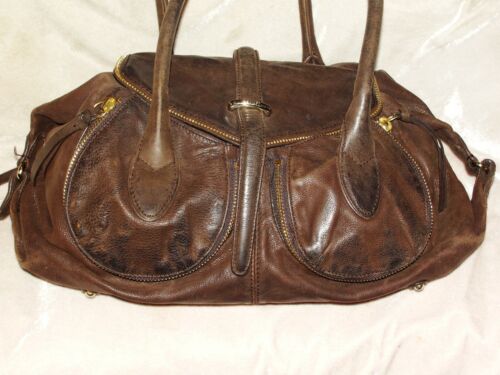 LADIES BOTKIER DARK BROWN LEATHER DESIGNER SHOULDER BAG - Picture 7 of 10