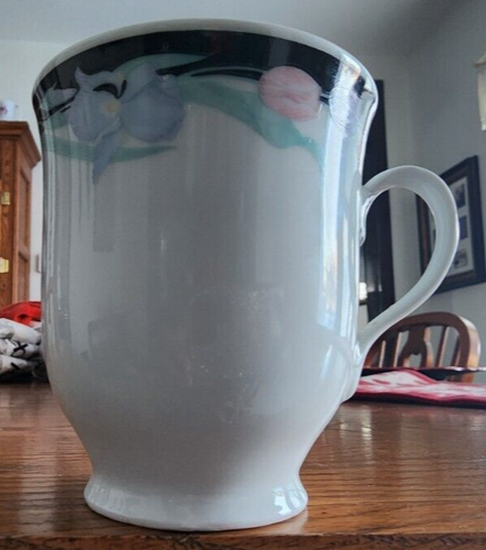 Caravel Cups (pairs) 8 oz. Fine Porcelain Excel White Black Blue Pink ! - Picture 4 of 13