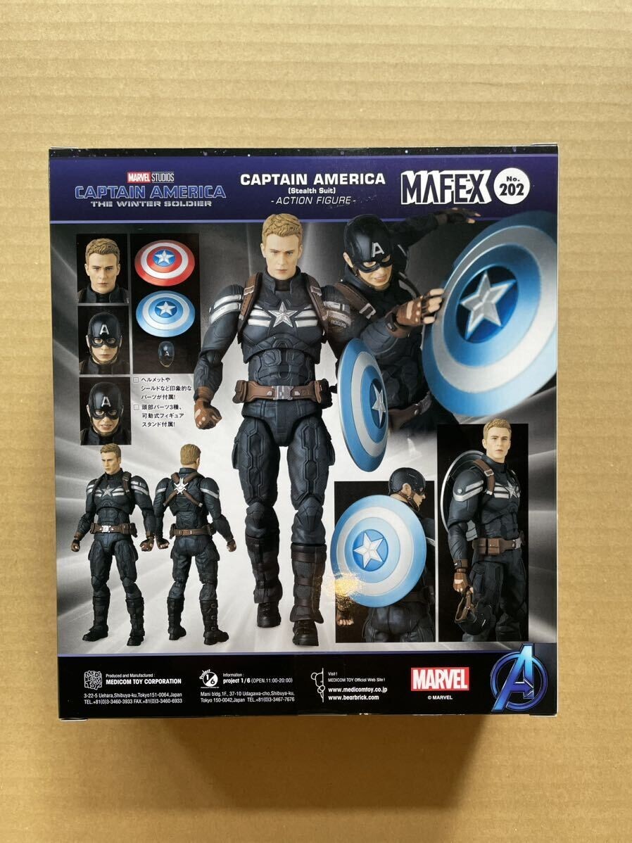 アメコミ MAFEX CAPTAIN AMERICA Stealth Suit MAFEX No. 202 Captain America: The Winter Soldier (Stealth Suit)