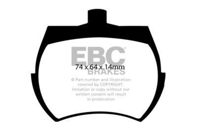 EBC Ultimax Front Brake Pads for Austin Healey Sprite 1.0 (Wire Wheels) (62>64)