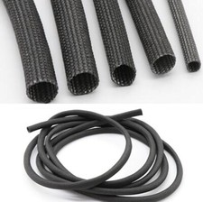 Fibreglass Fire Sleeve 600℃ HIGH TEMP Wire Cable Insulating Tube Φ1~40mm Black