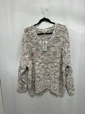 Cupio Women s Plus 3XL Sweater Multi Color Winter Fall