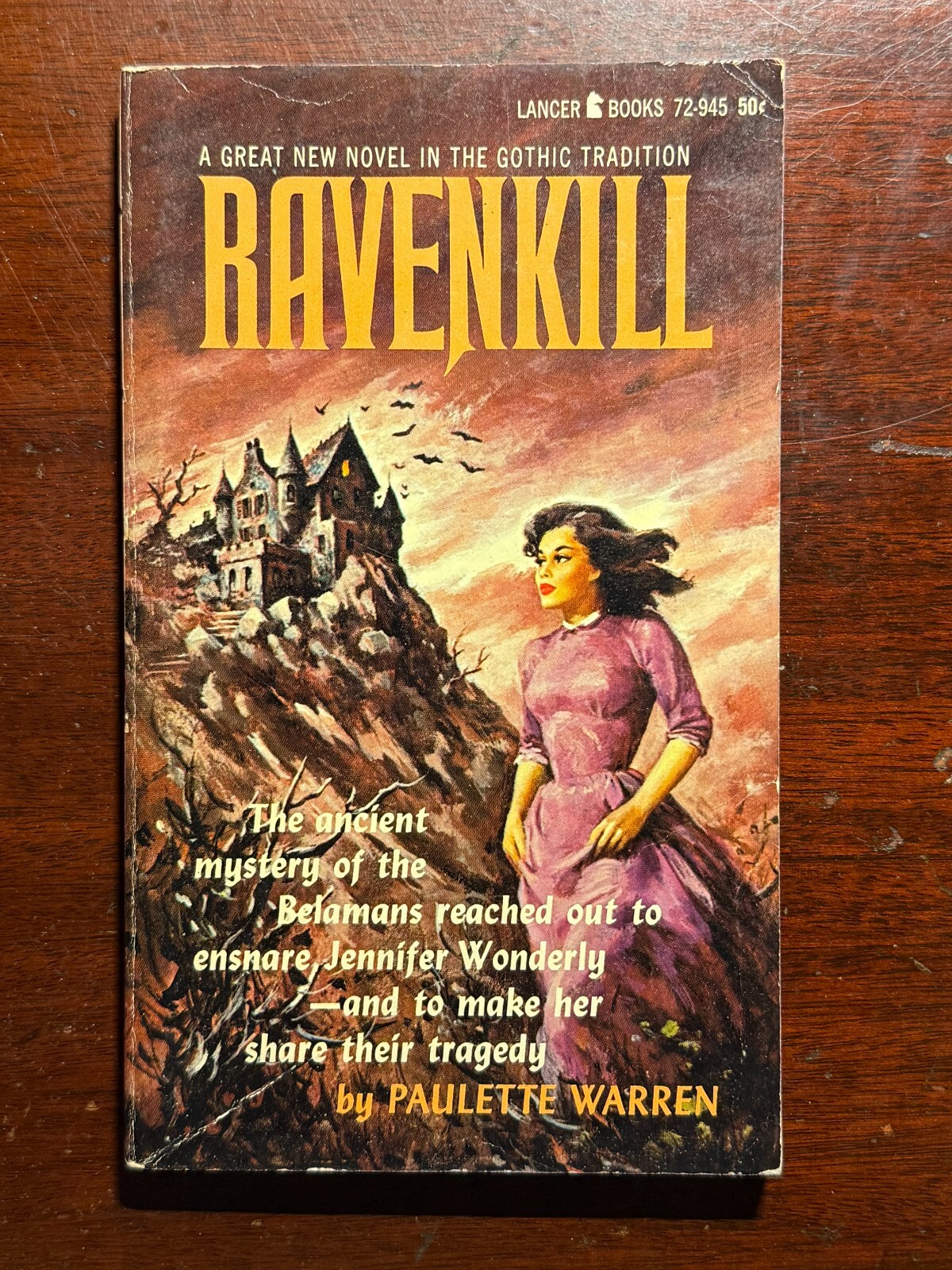 Ravenkill Paulette Warren Lancer Books 1965 1960s Gothic Horror Vtg PB BK