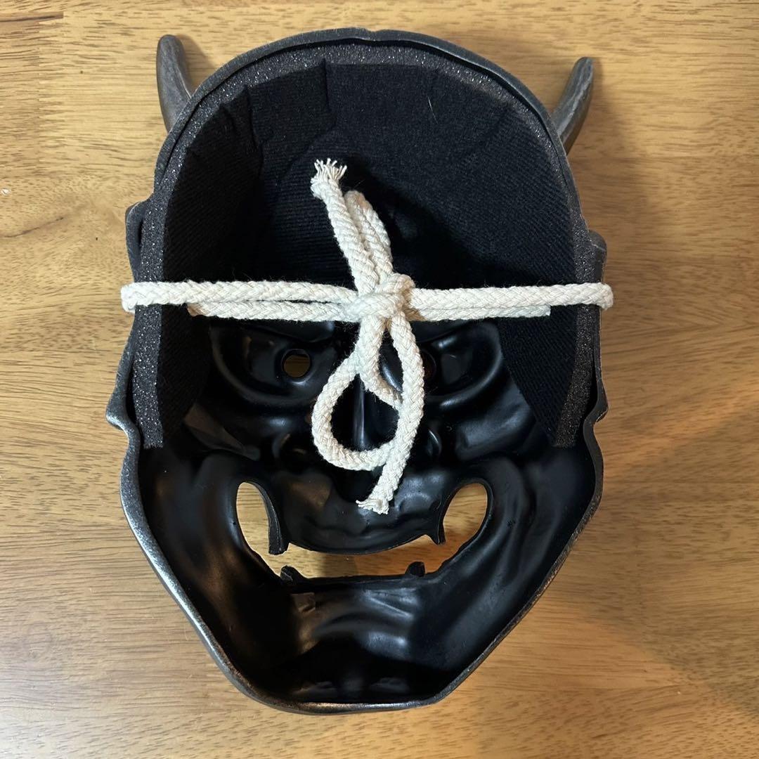 Noh Mask Oni Hannya Demon Japanese Vintage Antique Handmade Made of