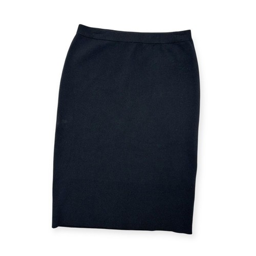 New Chelsea & Theodore Black Knit Pencil Skirt Size: Medium - Picture 3 of 6