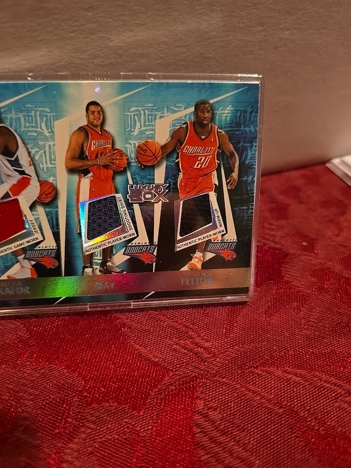 2005-06 Luxury Box Triple Double 5 Relics Okafor May Felton Robinson Kapono /193 - Image 4 of 4