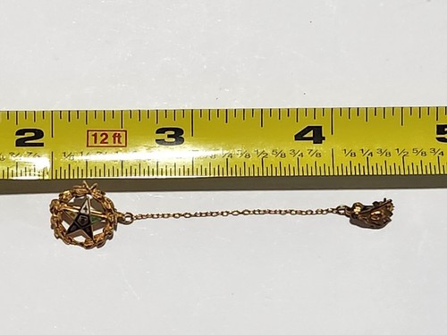 ORDEN DES OSTSTERNS FREIMAURER ANSTECKNADEL 10k GOLD ANSTECKNADEL - Bild 9 von 9