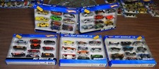 Lot of 5 NEW 2007 Mattel Hot Wheels 10 Car Sets 50 cars total - view photos 