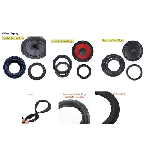 2Pcs 8Inch Speaker Edge Rubber Foam Surround Ring for Speaker Repair - Picture 7 of 7