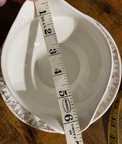 Vintage Floral Derwood W.S. George 7” Gravy Boat, 156B, England, Imperfect - Picture 16 of 16