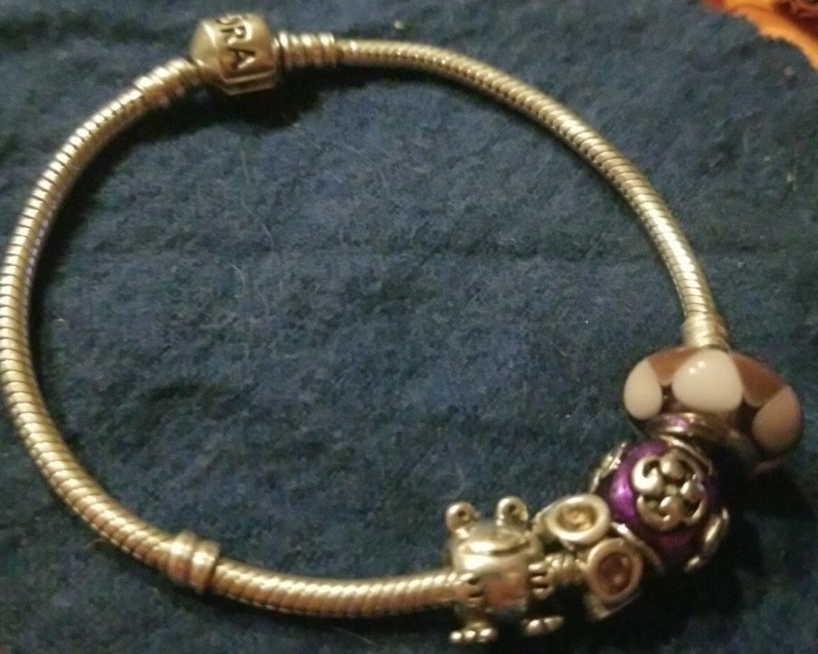 AUTHENTIC PANDORA Charms & Iconic Bracelet w/BOX (New… Gem