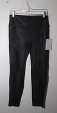 SHINESTAR Black Stretch Athletic Legging Pants Size L NWT