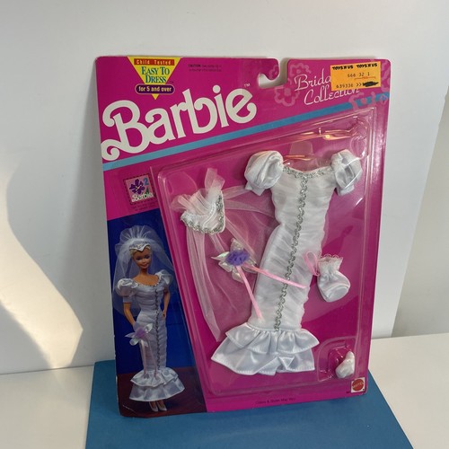 Vintage Genuine Mattel Barbie 1992 BRIDAL COLLECTION #666 WHITE GOWN NEW - Picture 2 of 12