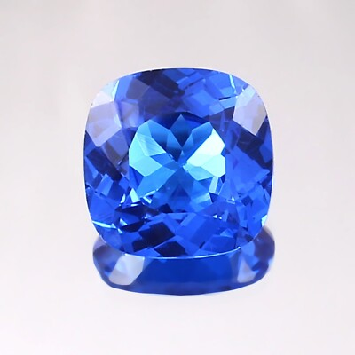 #ad AAA Natural Ceylon Cornflower Blue Spinel Loose Cushion Gemstone Cut 9x9 MM $44.40